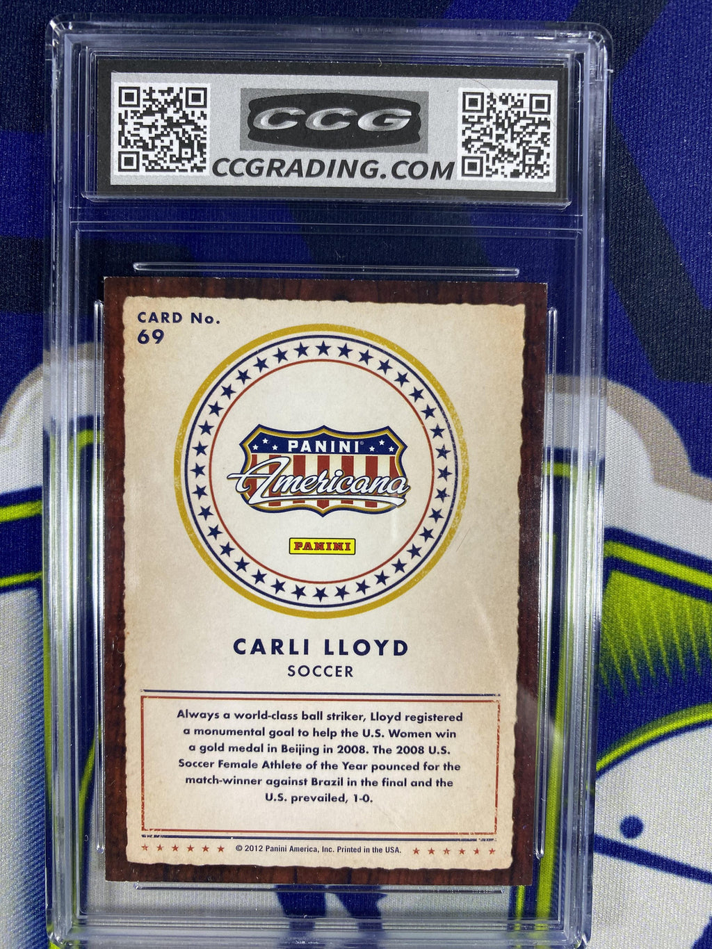 Carli Lloyd 2012 Panini America 69 Heroes & Legends CCG 10 RC