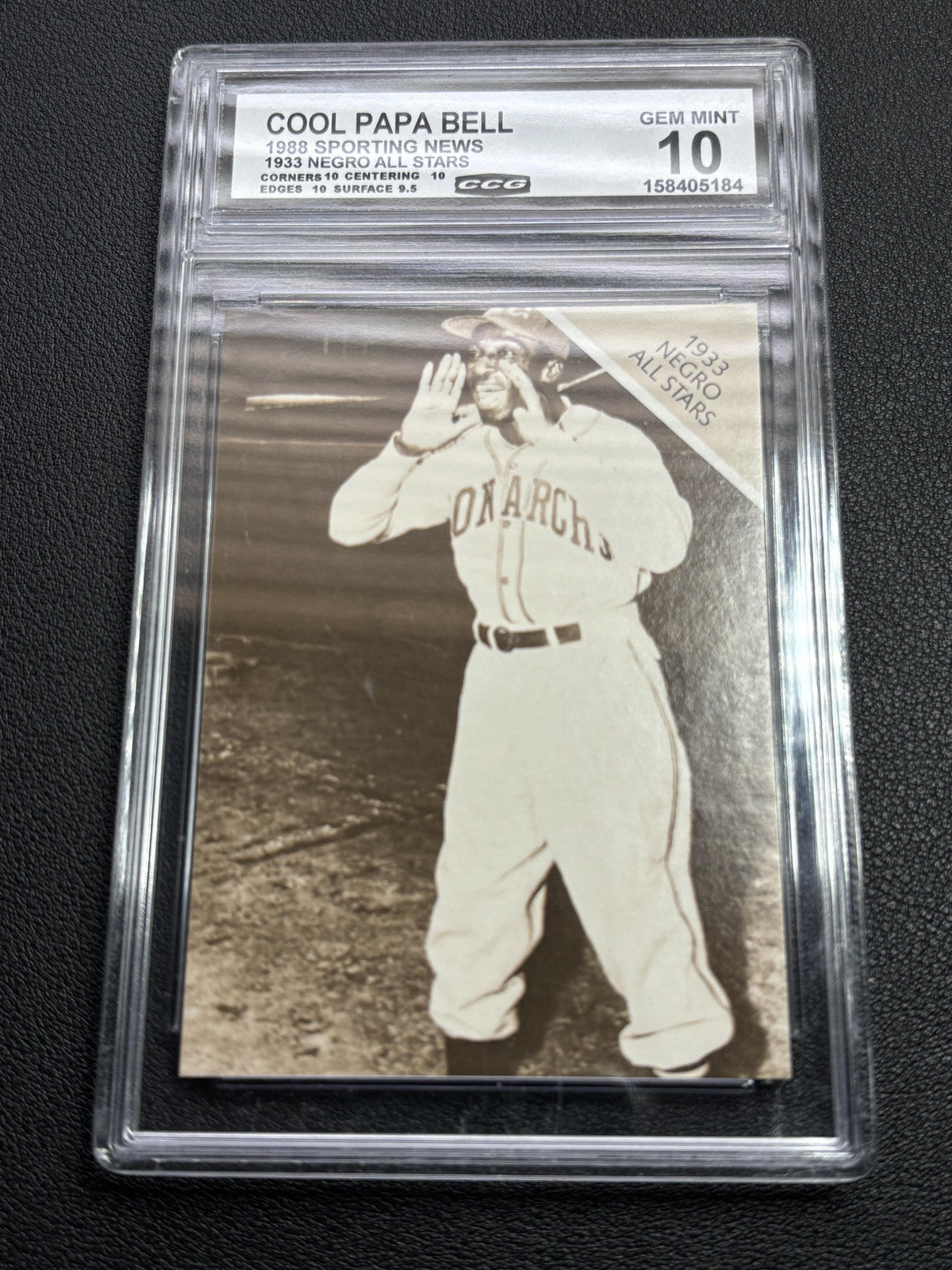 Cool Papa Bell 1988 Negro All Stars Sporting News CCG 10