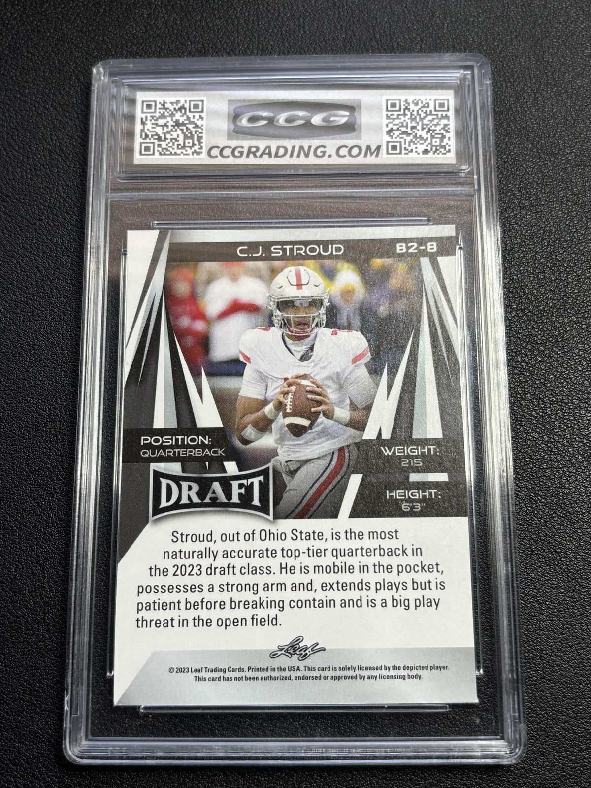 C.J. Stroud 2023 Leaf Draft Rookie CCG 10