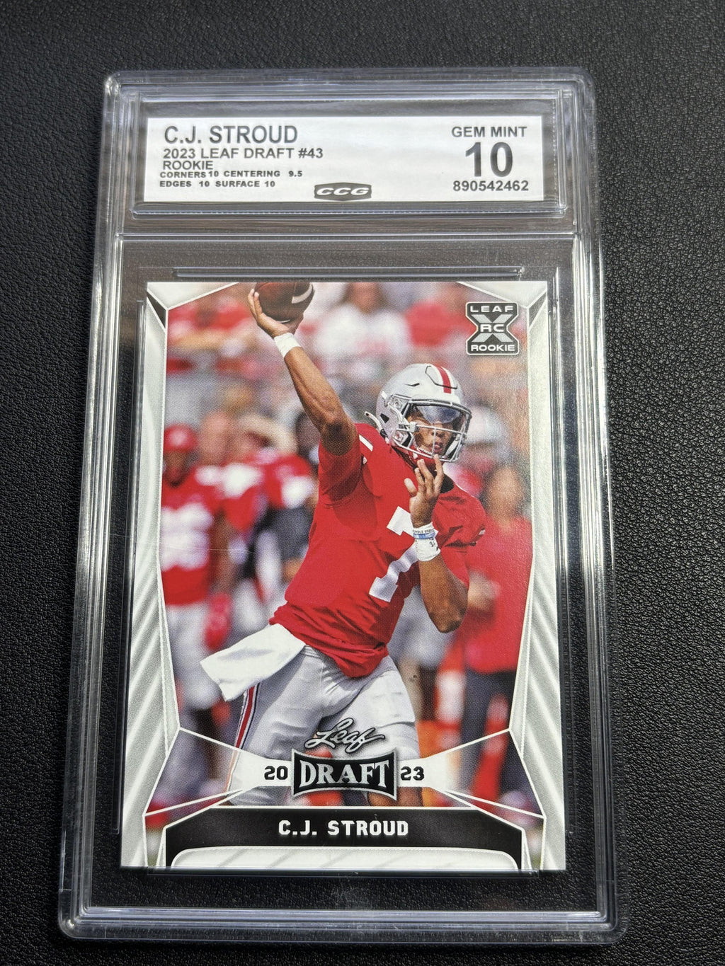 C.J. Stroud 2023 Leaf Draft Rookie CCG 10
