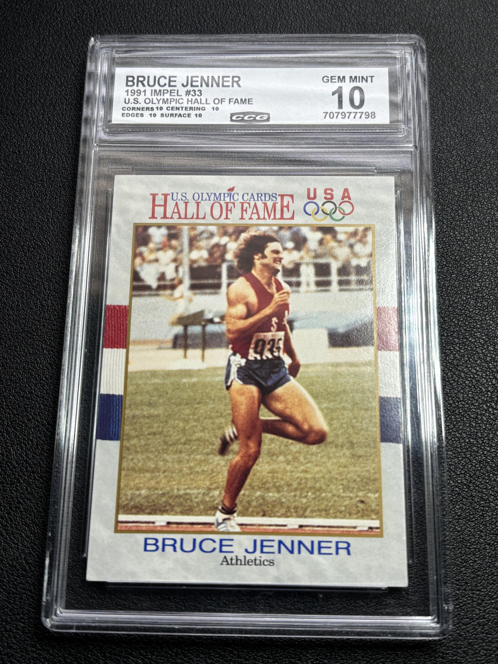 Bruce Jenner 1991 Impel U.S. Olympic Hall of Fame CCG 10