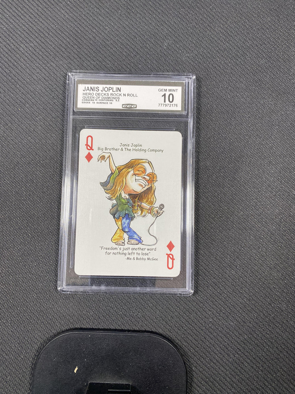 Janis Joplin 2022 Hero Decks Rock N' Roll Queen of Diamonds CCG 10 RC