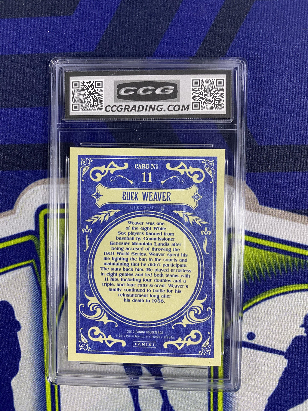 Buck Weaver 2012 Panini Golden Age 11 CCG 10 RC