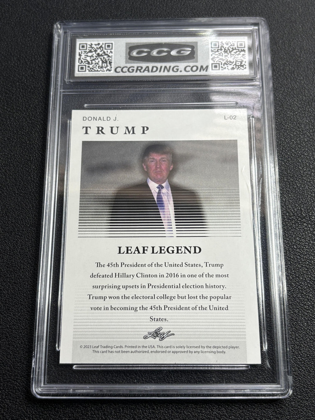 Donald Trump 2023 Leaf Legend CCG 10