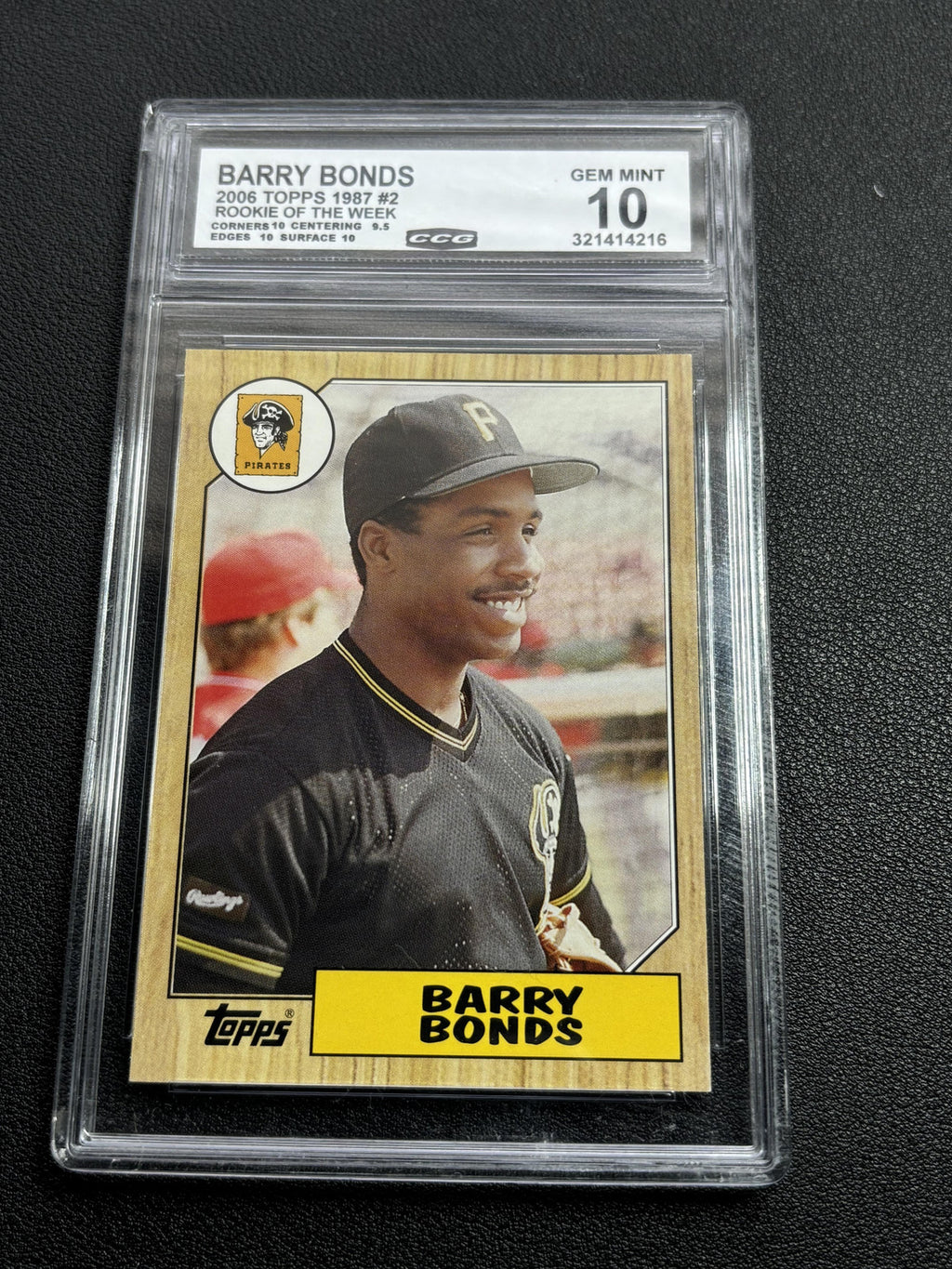 Barry Bonds 2006 Topps Rookie of the Week CCG 10