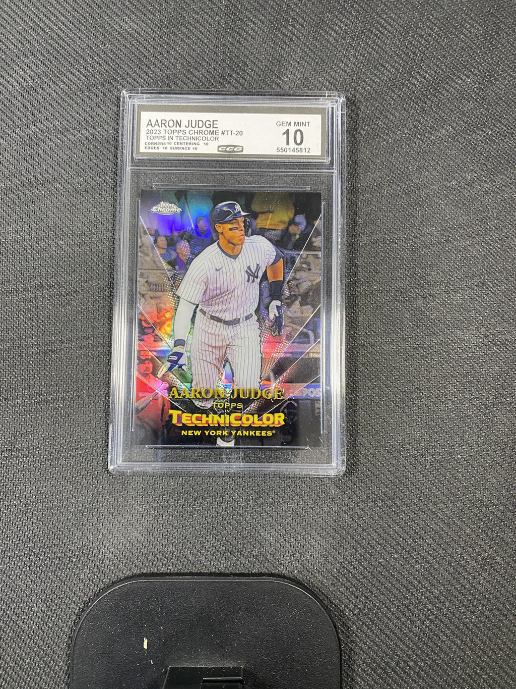 Aaron Judge 2023 Topps Chrome TT20 Topps in Technicolor CCG 10 RC