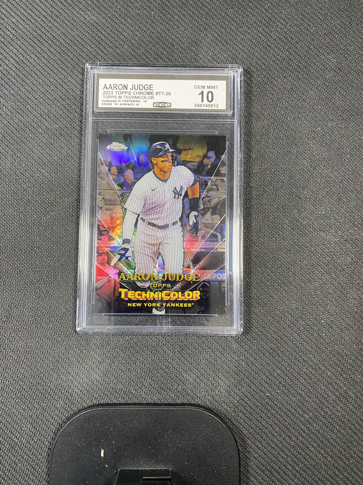 Aaron Judge 2023 Topps Chrome TT20 Topps in Technicolor CCG 10 RC