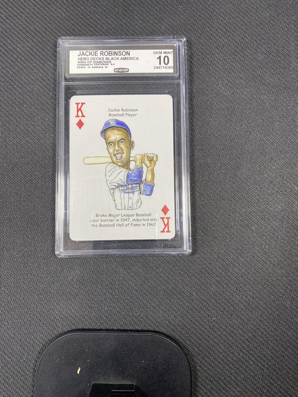 Jackie Robinson 2022 Hero Decks Black America King of Diamonds CCG 10 RC