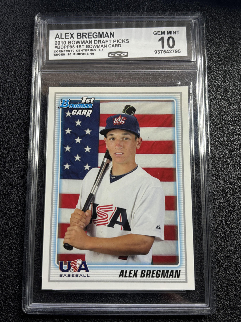 Alex Bregman 2010 Bowman Draft Picks CCG 10
