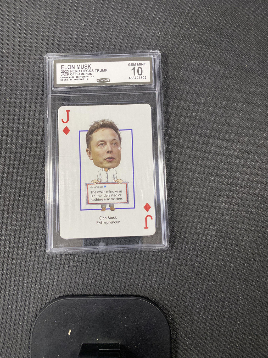 Elon Musk 2023 Hero Decks Trump Jack of Diamonds CCG 10 RC