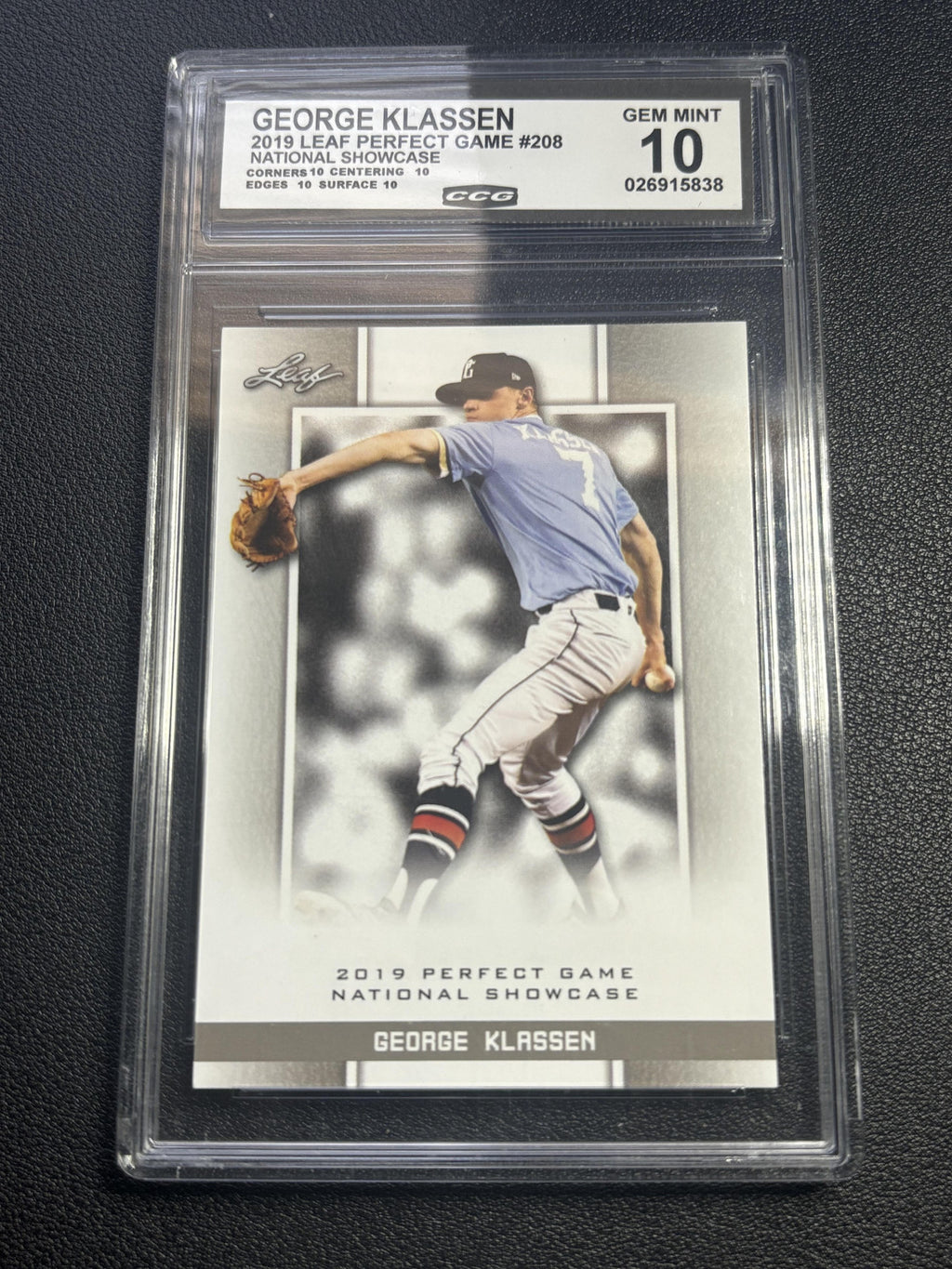 George Klassen 2019 Leaf Perfect Game CCG 10