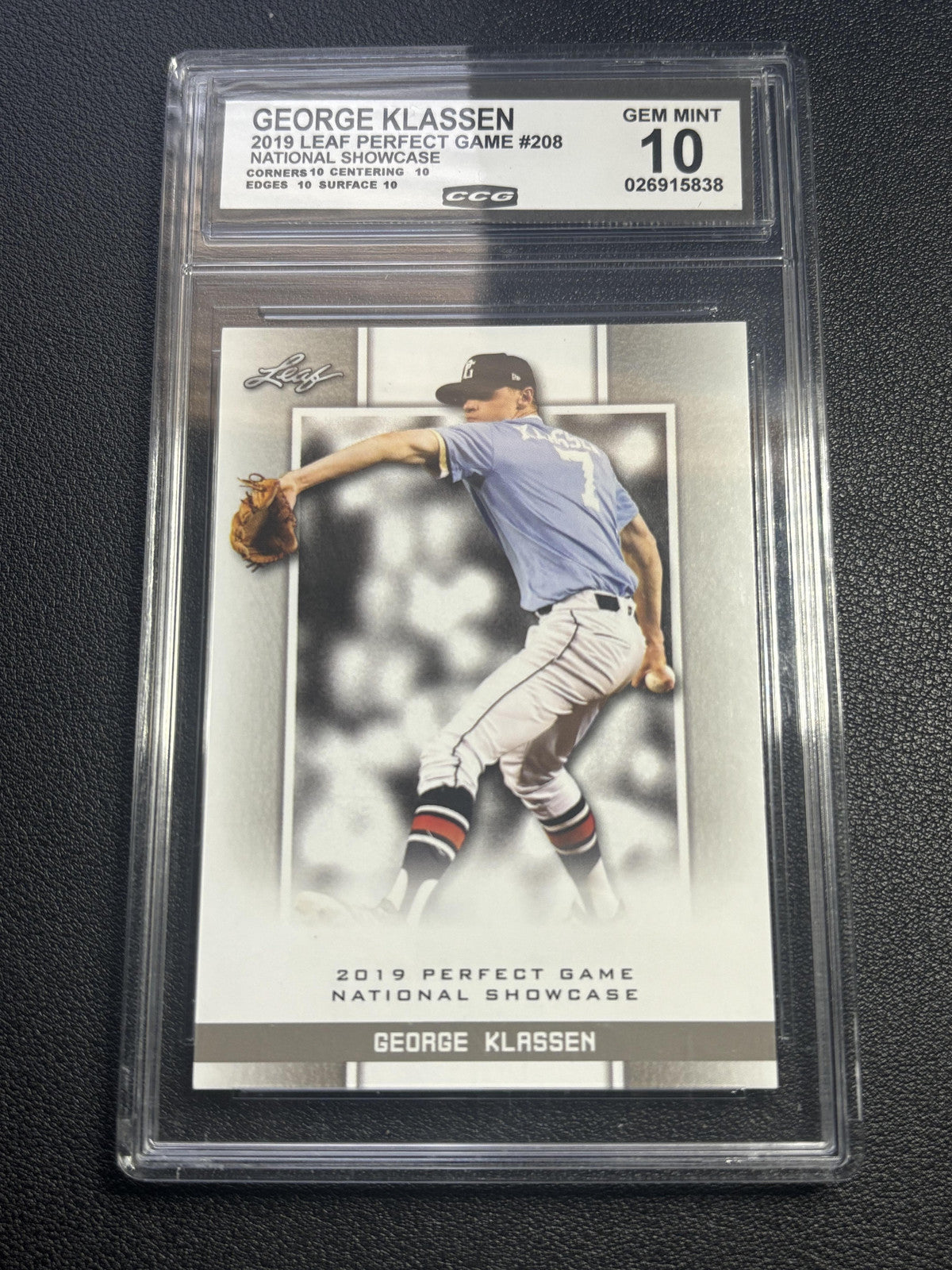 George Klassen 2019 Leaf Perfect Game CCG 10