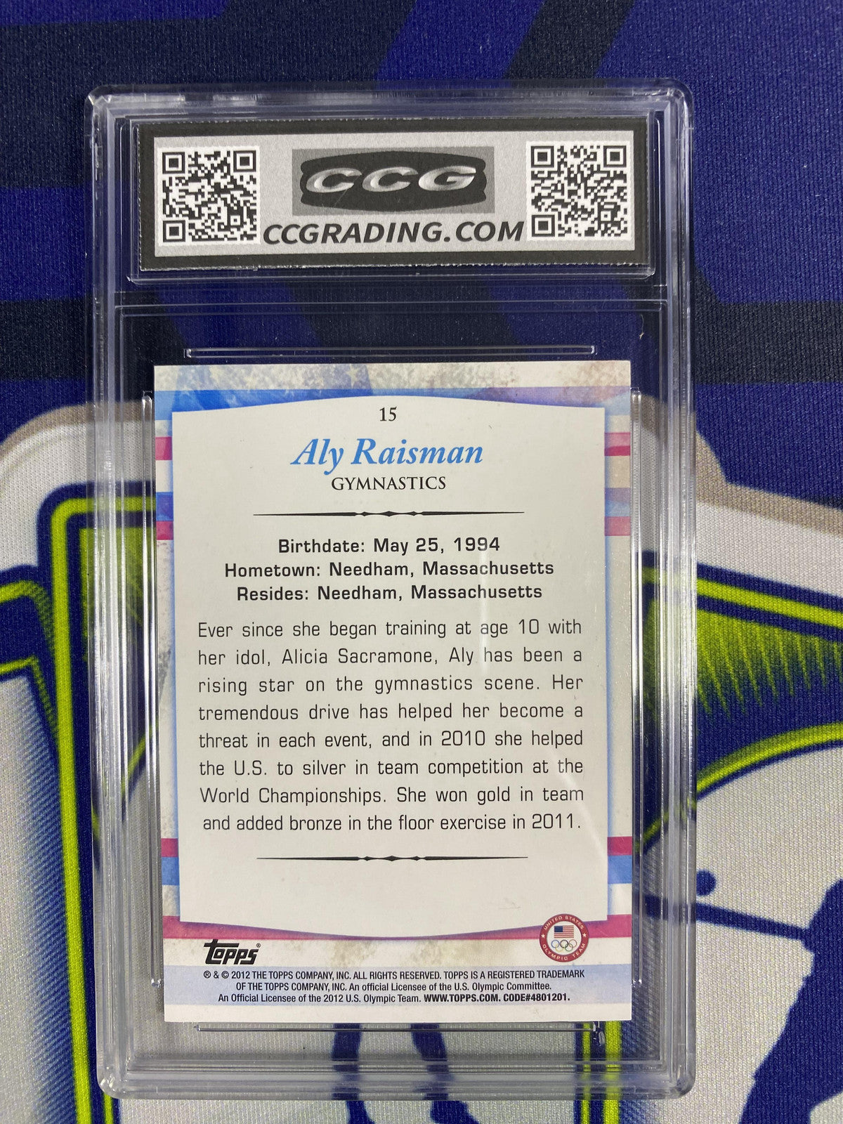 Aly Raisman 2012 Topps US Olympic Teams 15 CCG 10 RC