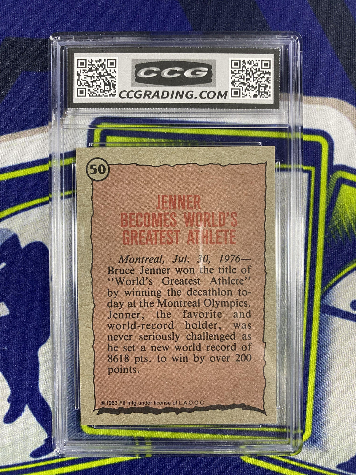 Bruce Jenner 1983 Topps Greatest Olympians 50 CCG 10 RC