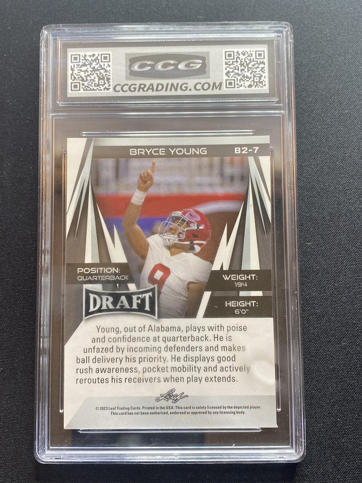 Bryce Young 2023 Leaf Draft B27 CCG 10 RC