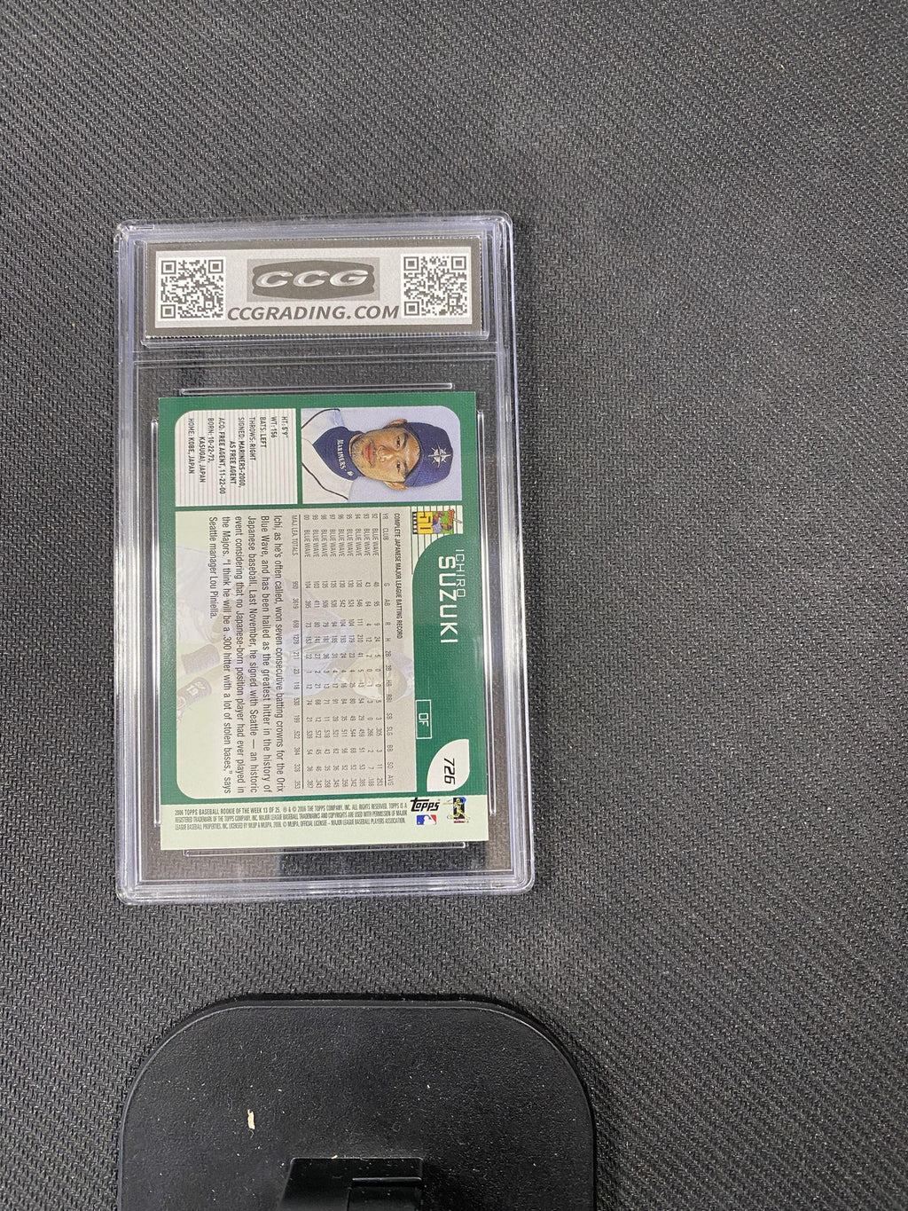 Ichiro Suzuki 2006 Topps 2001 Topps Reprint 13 Rookie of the Week CCG 10 RC