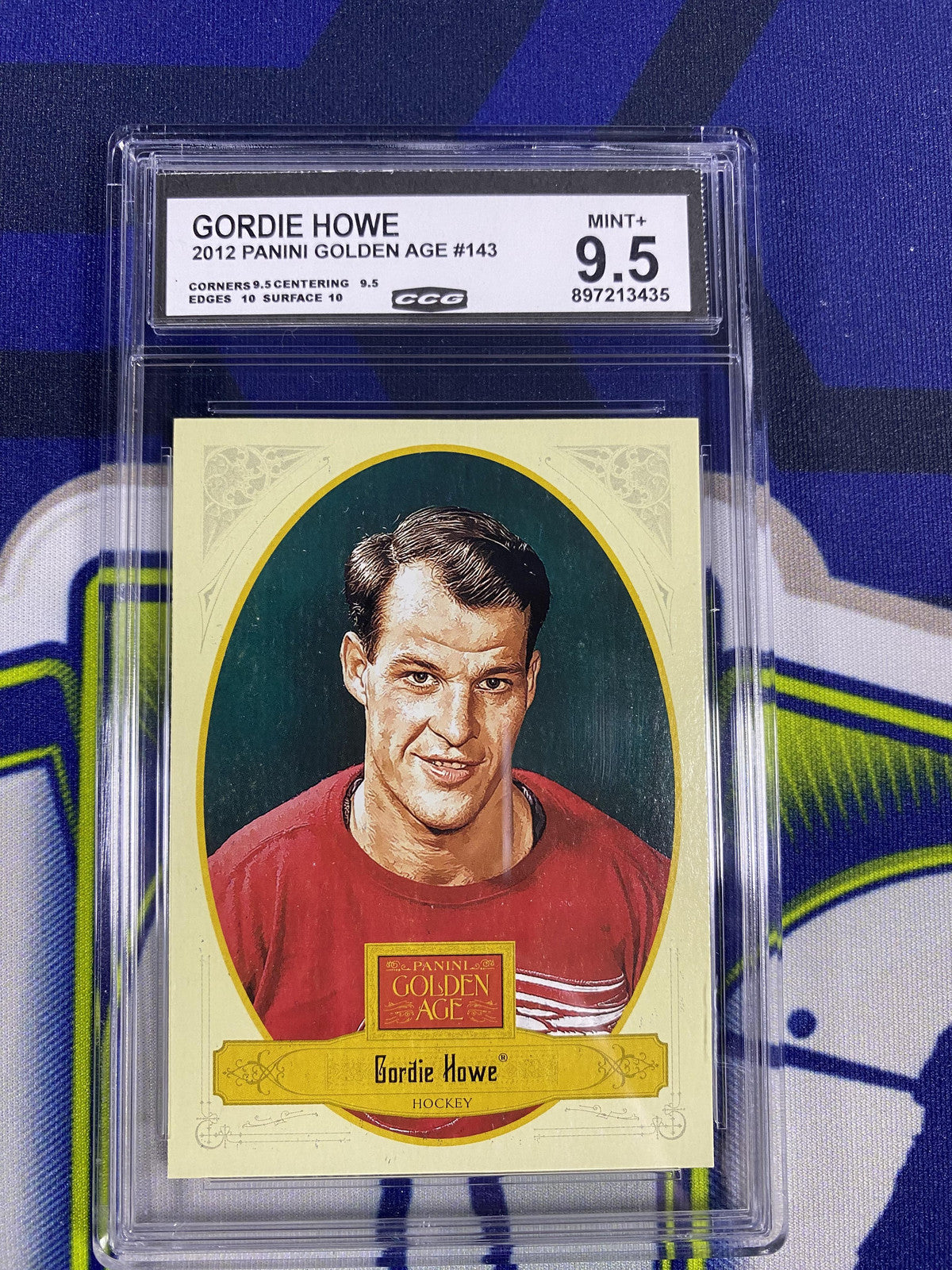Gordie Howe 2012 Panini Golden Age 143 CCG 9.5 RC