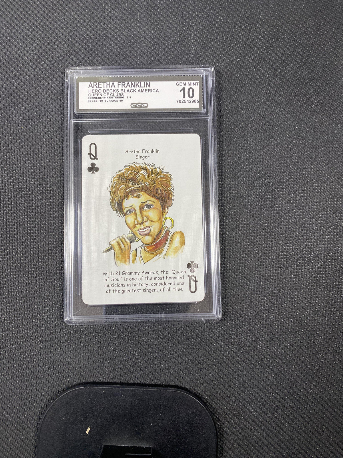 Aretha Franklin 2022 Hero Decks Black America Queen of Clubs CCG 10 RC