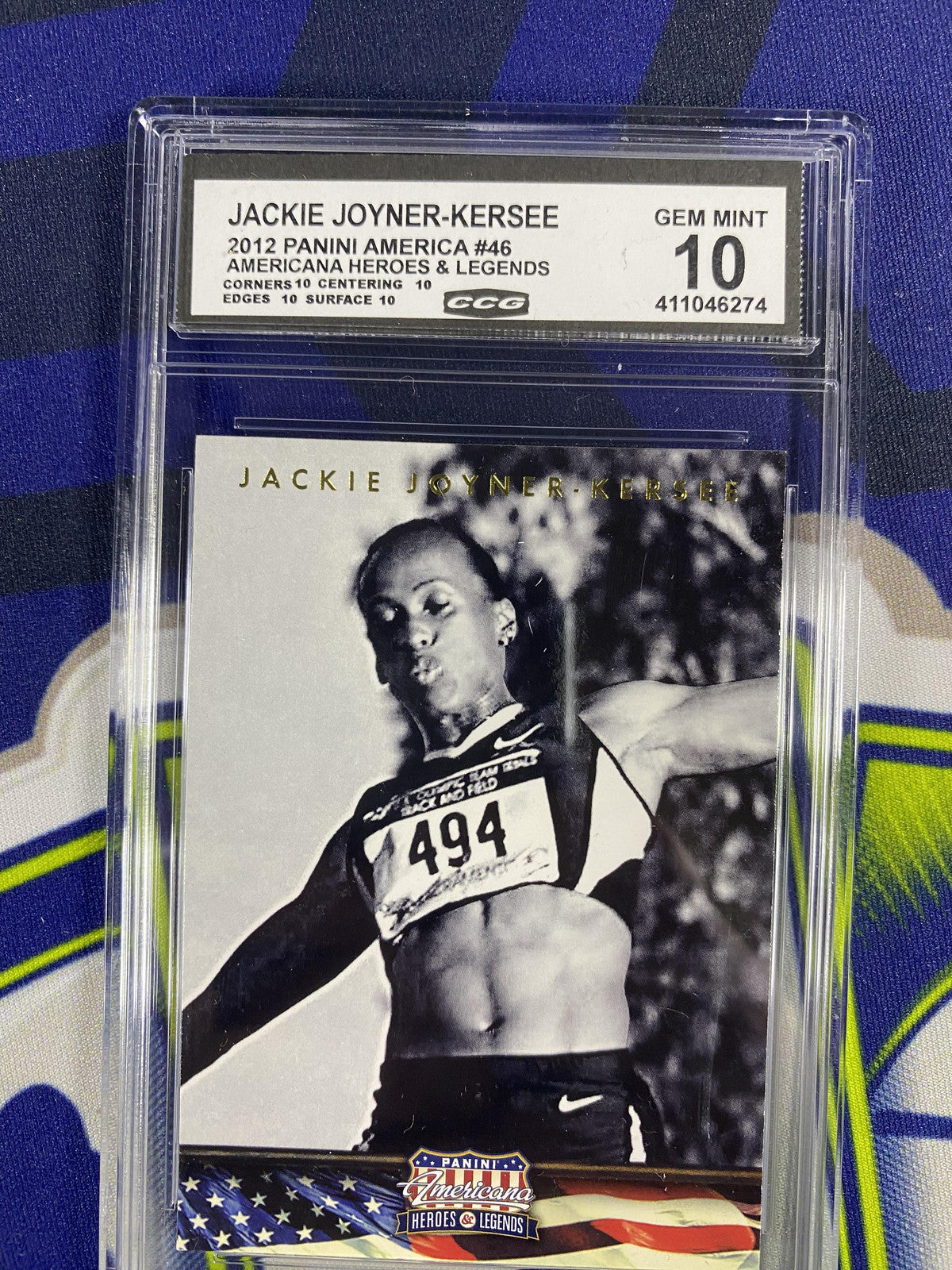 Jackie Joyner-Kersee 2012 Panini America 46 CCG 10 RC
