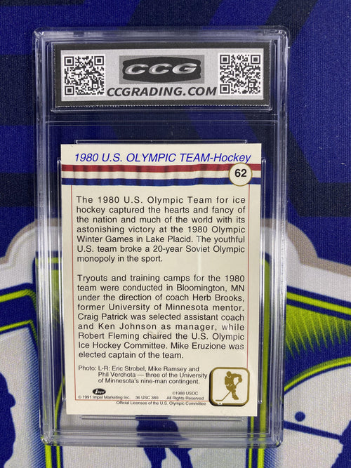 1980 US Olympic Team 1991 Impel Hall of Fame 62 CCG 10 RC