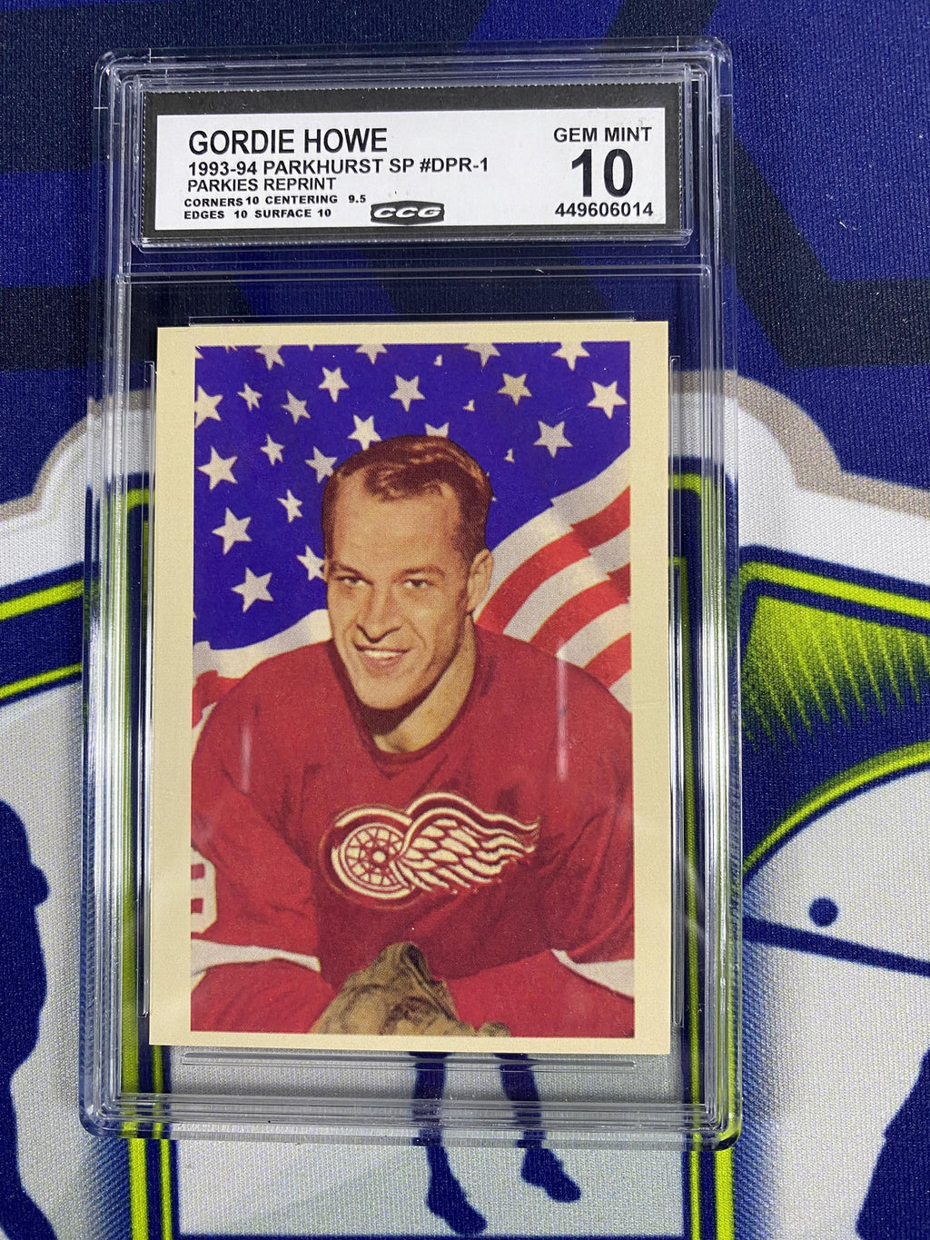 Gordie Howe 1993 Parkhurst SP Parkies Reprint DPR1 CCG 10 RC